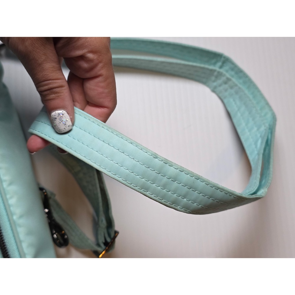Lug Switchline Classic Sling Bag Aquamarine Quilted Crossbody Fanny Mint Blue - Picture 6 of 11